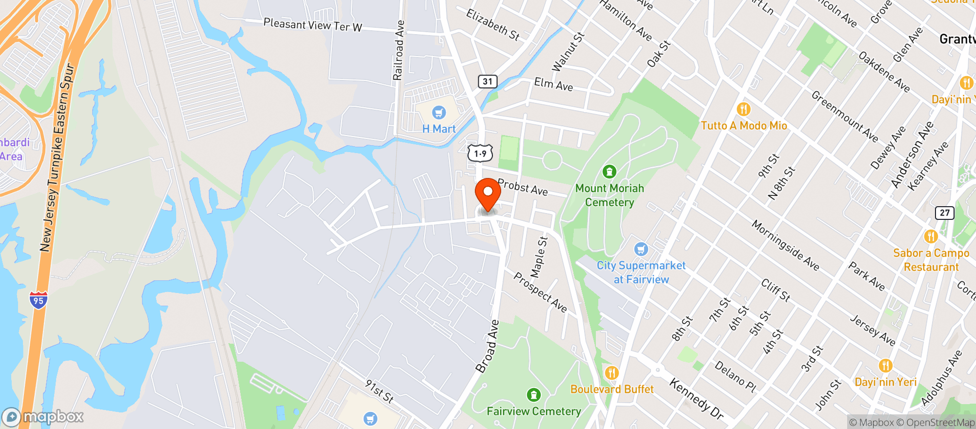Map showing Buy Rite Liquors