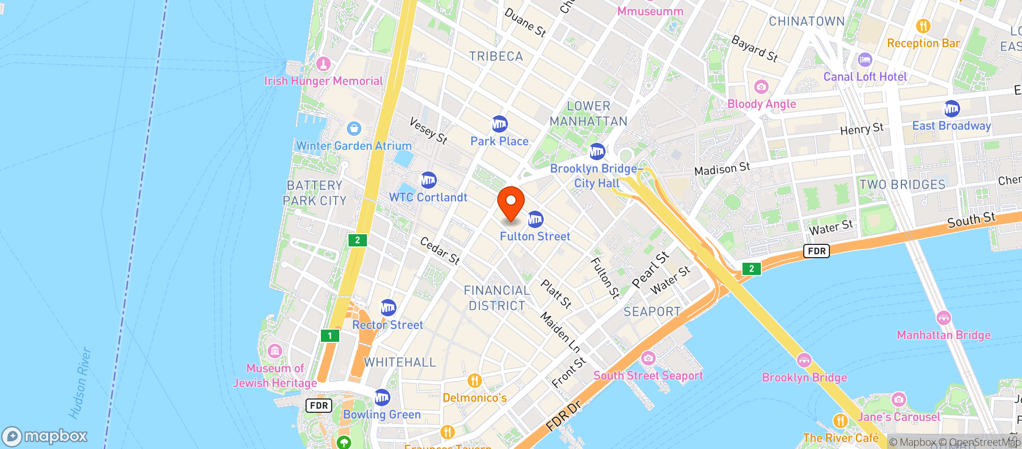 Map showing Irish American