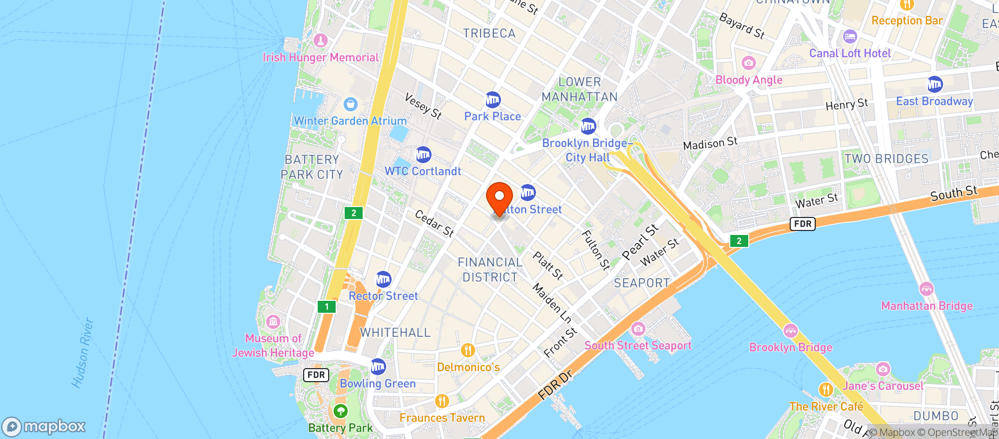 Map showing Nassau Grocery