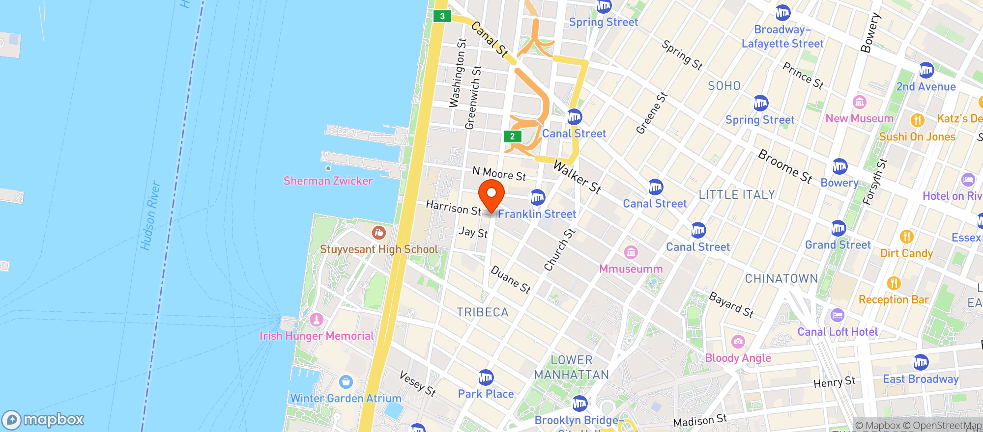 Map showing Zutto Japanese American Pub