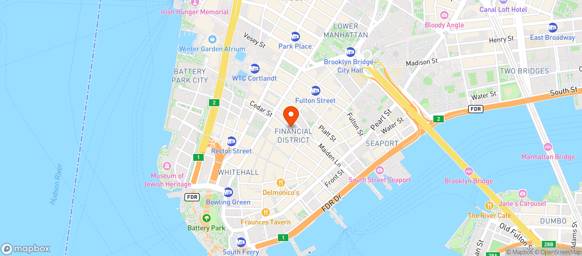 Map showing The Press Room