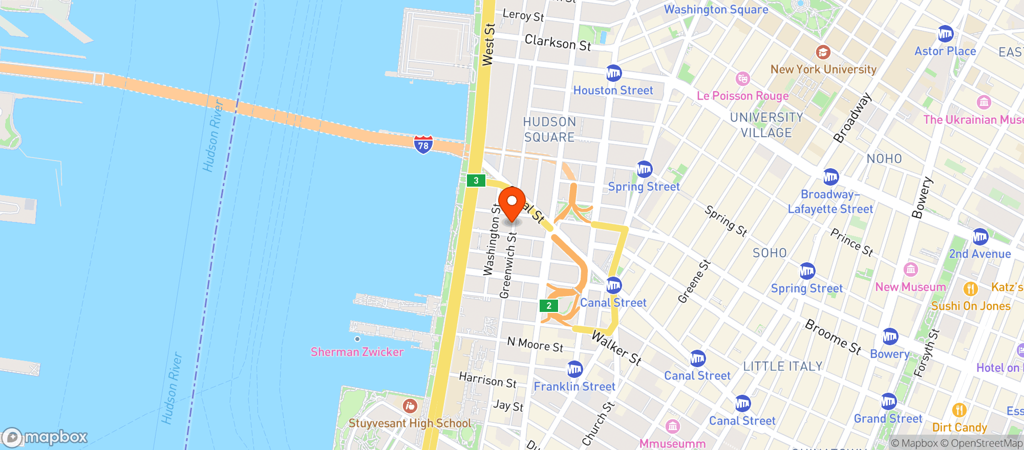 Map showing Fouquets