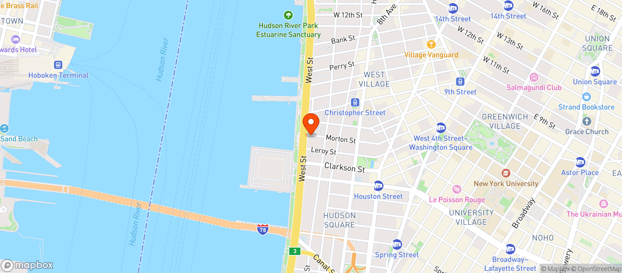 Map showing Bella Dea