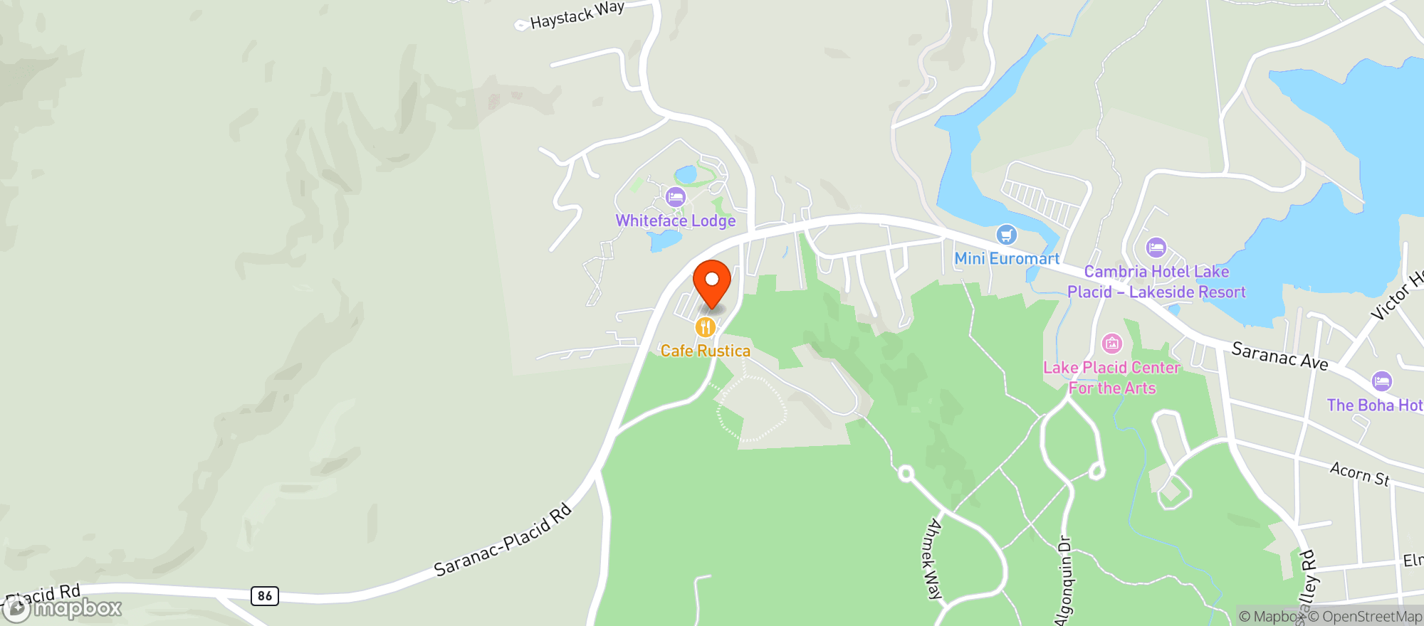 Map showing Outpost Wine & Spirits