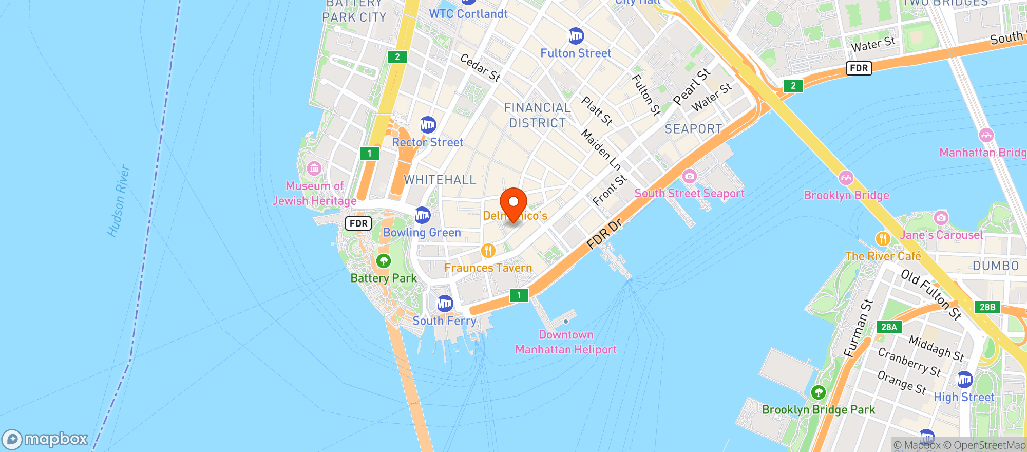 Map showing Mad Dog & Beans