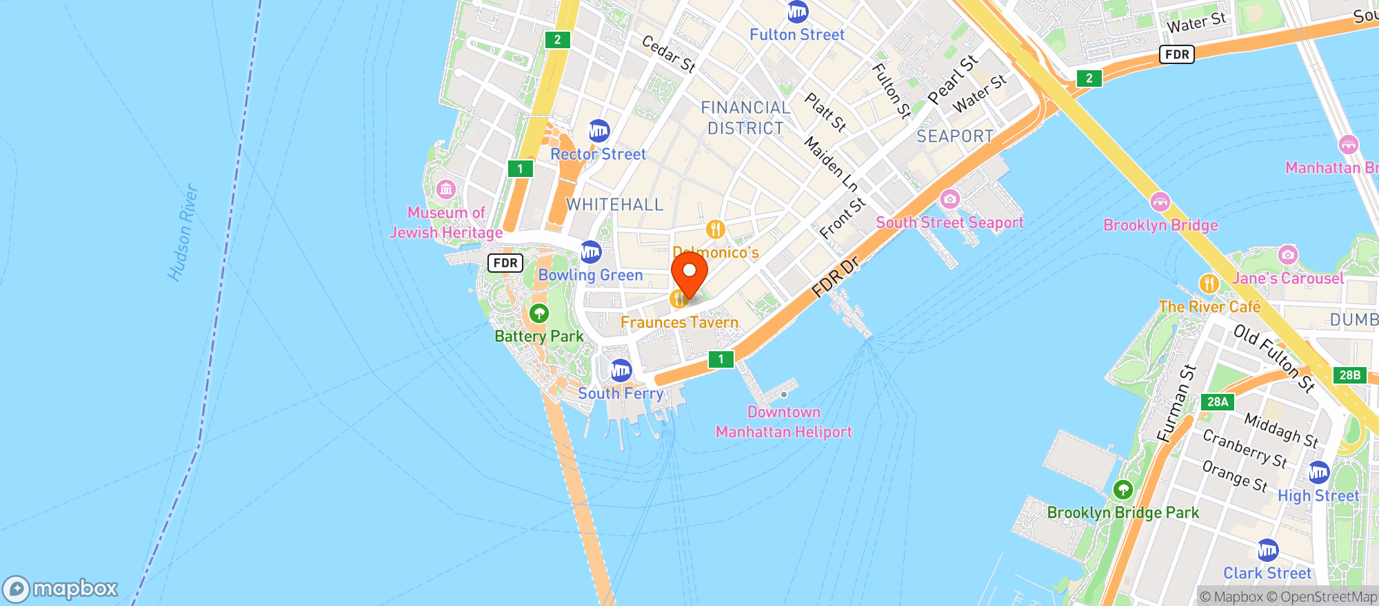 Map showing THE DEAD RABBIT