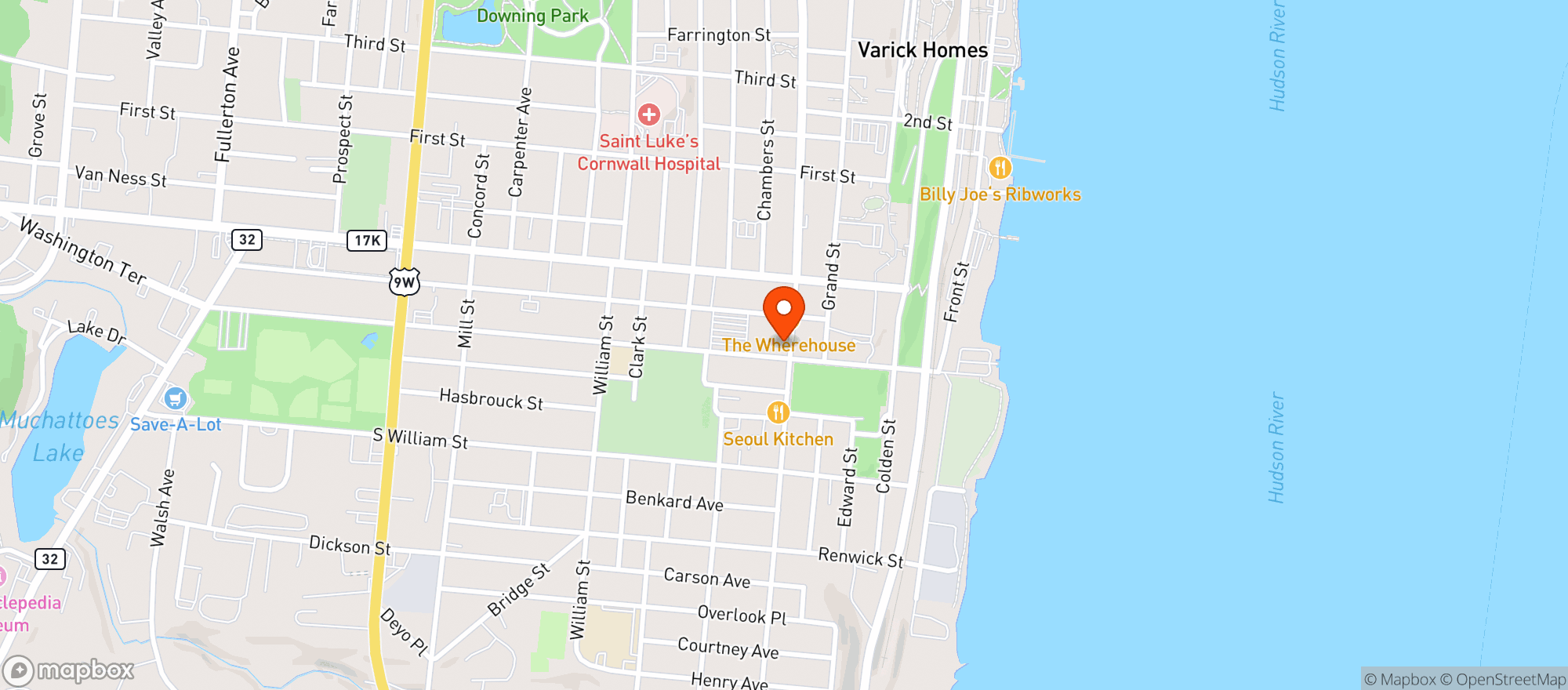 Map showing Ms Fairfax