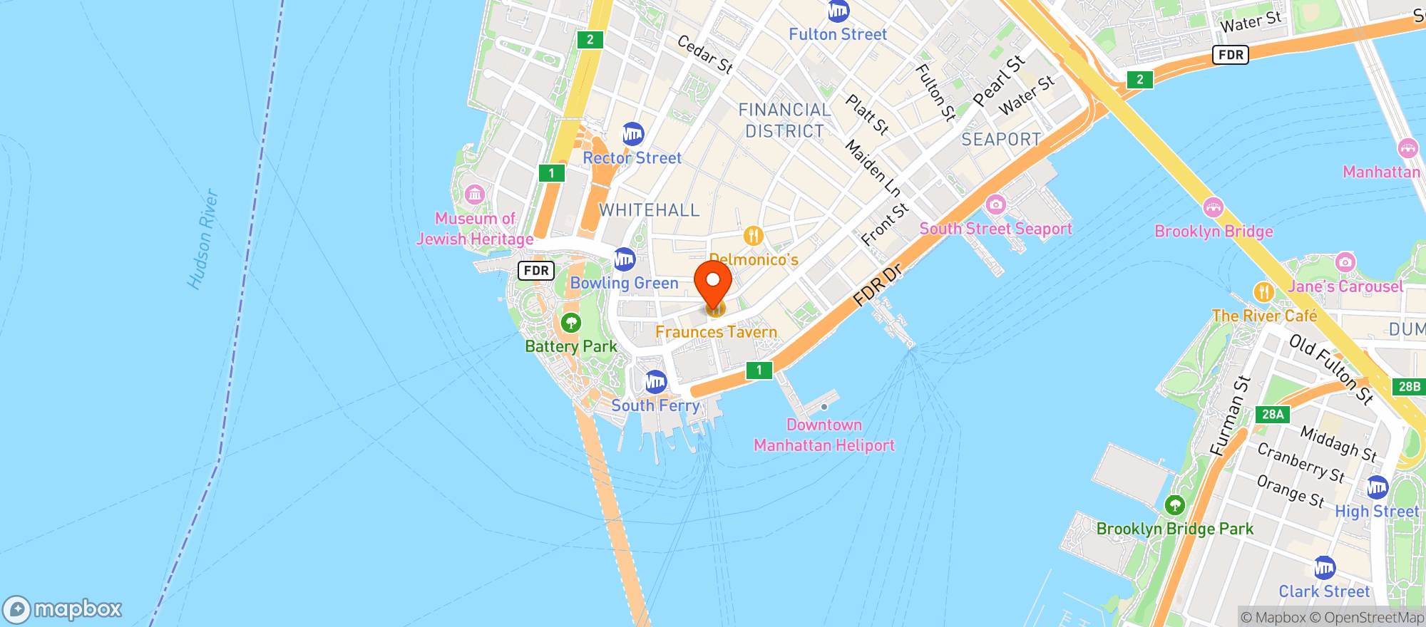 Map showing Anglers Club Of New York