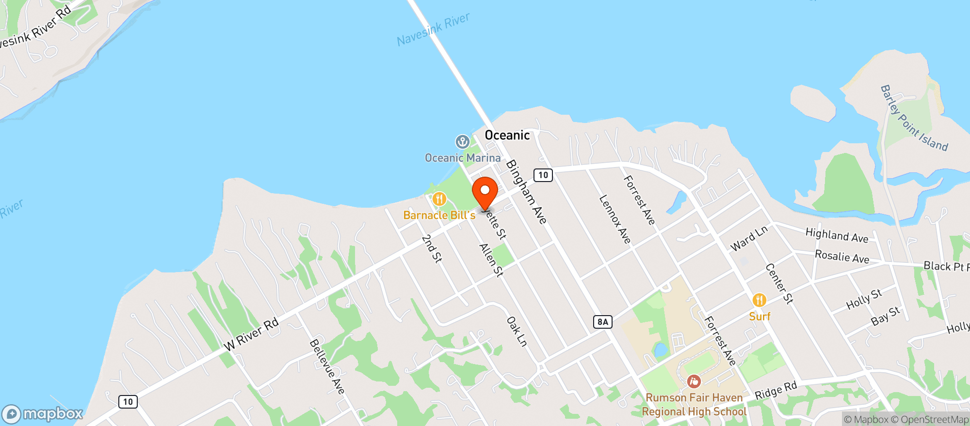 Map showing Victory Park Tavern
