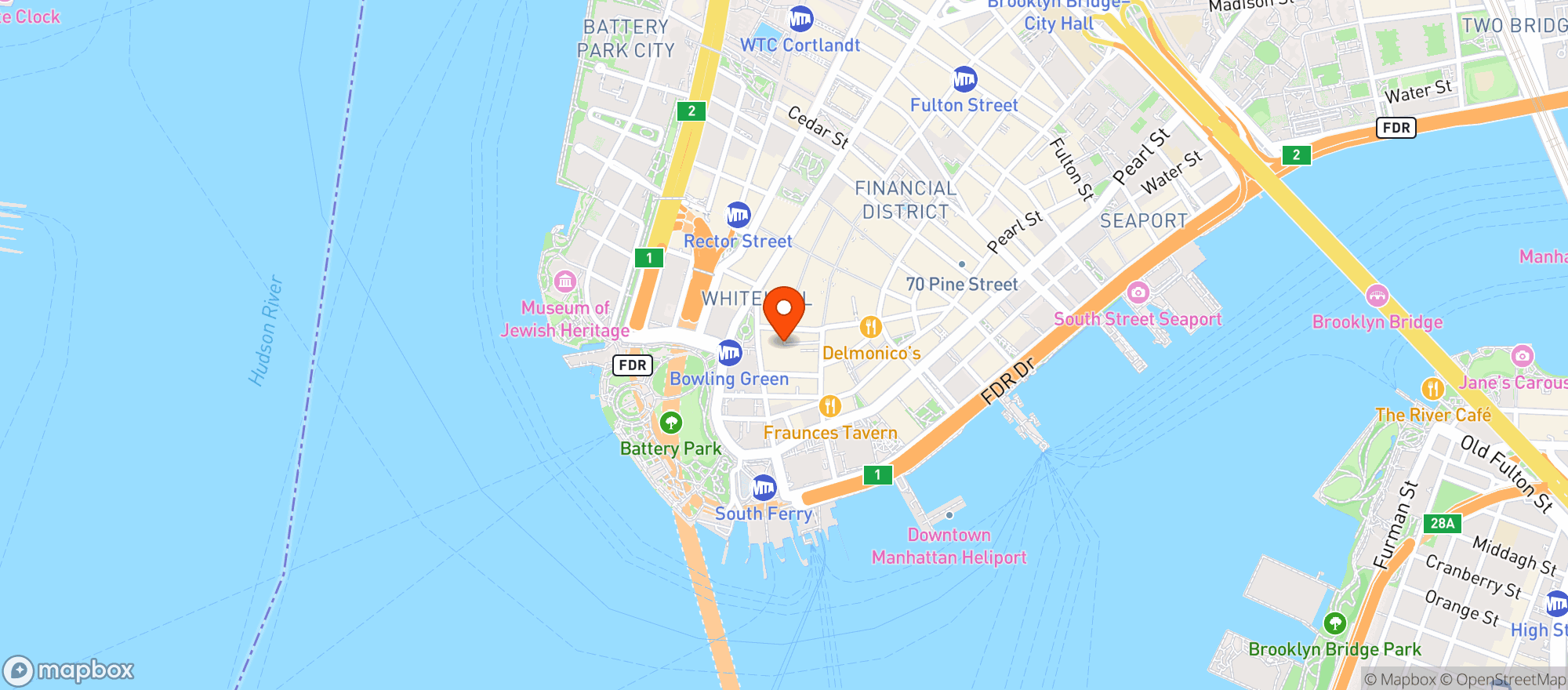 Map showing Inatteso Pizzabar