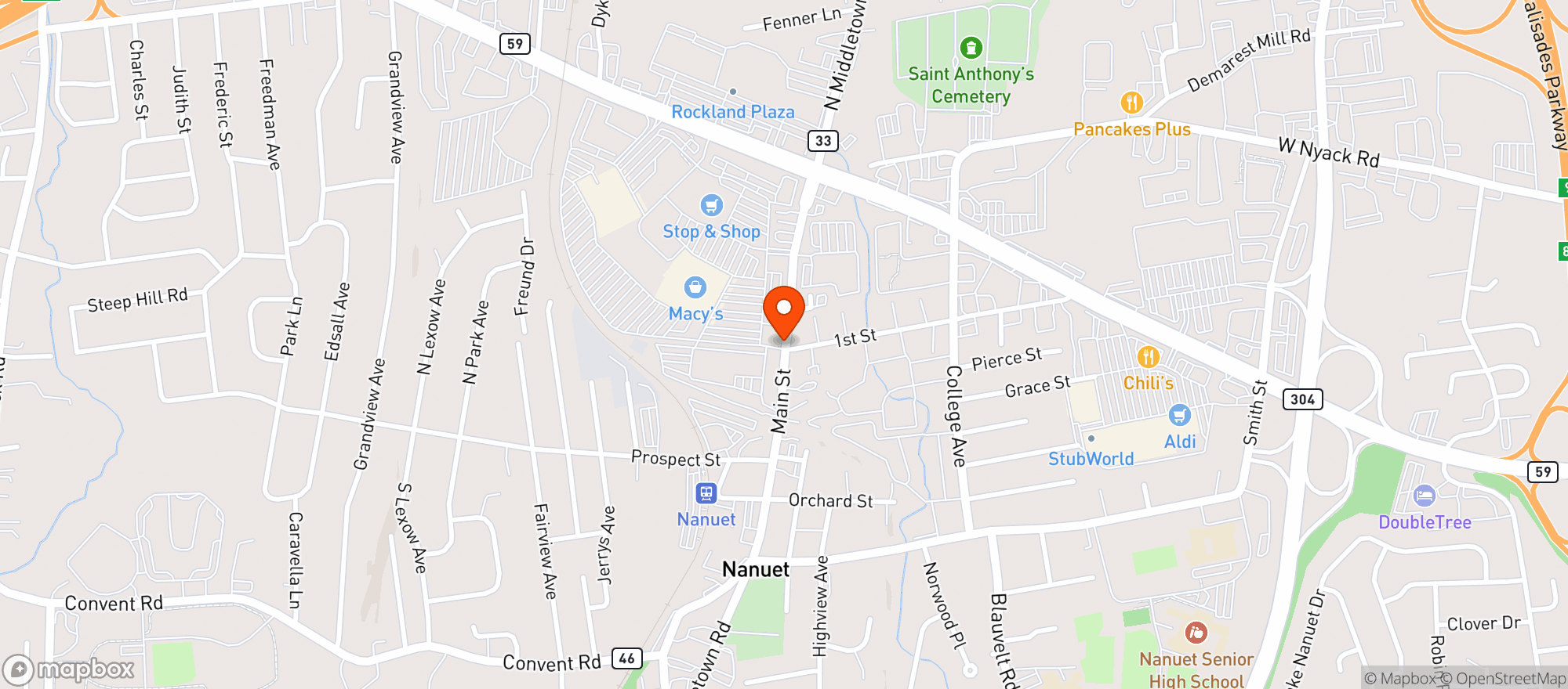 Map showing STOP & SHOP (101 MARKET STREET EAST)