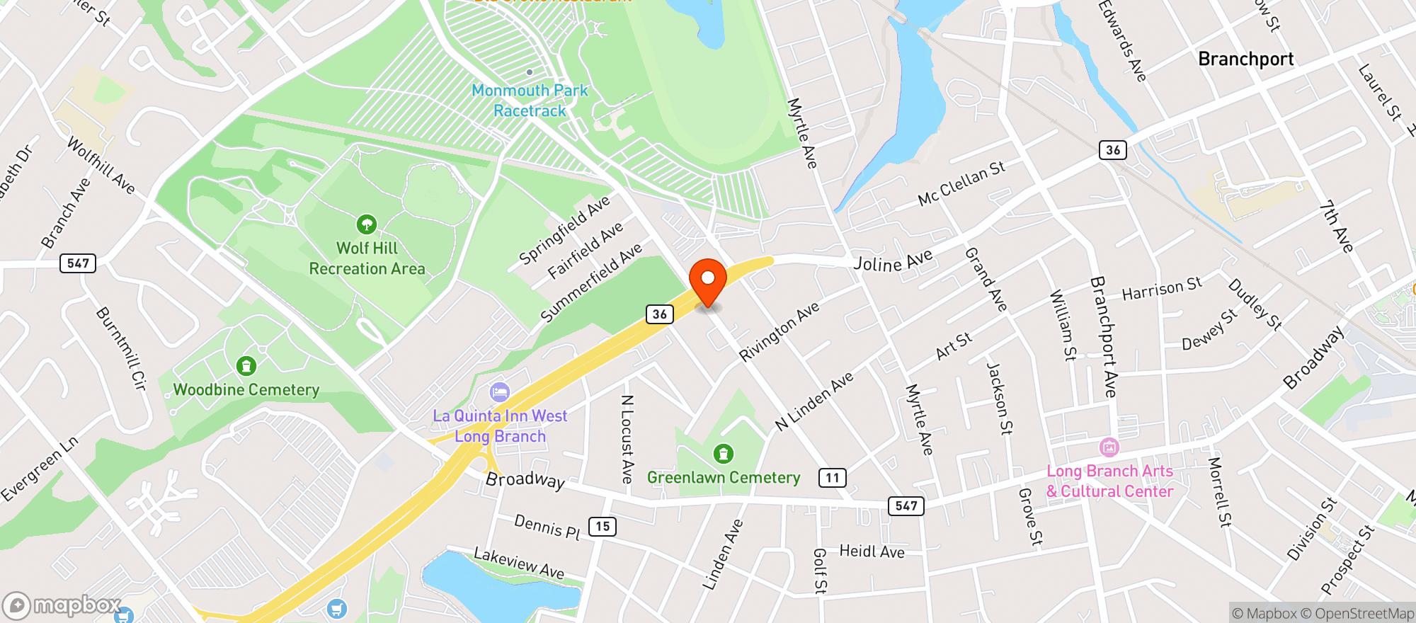 Map showing Zacharys