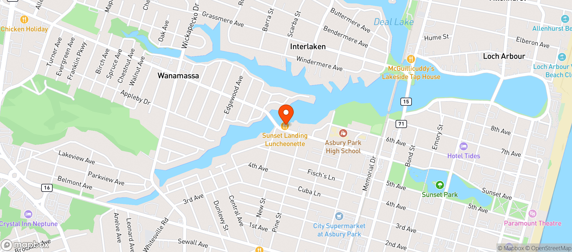 Map showing Catbird
