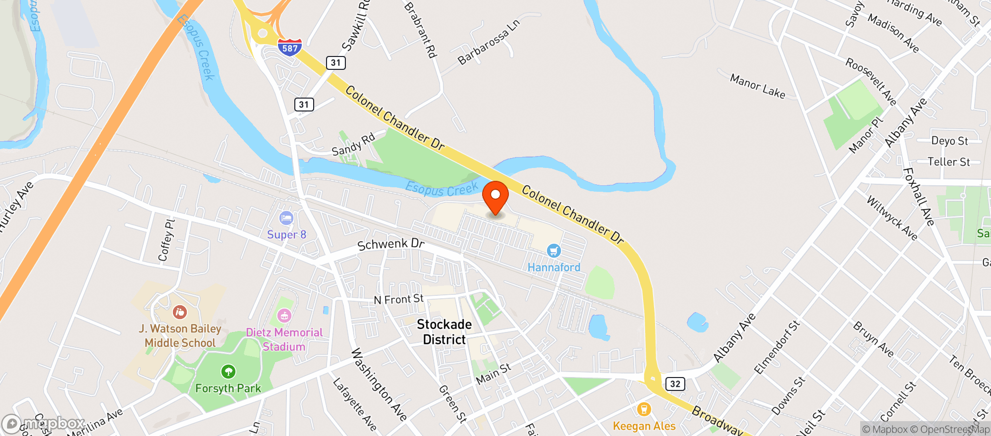 Map showing Jk's Wine & Liquor