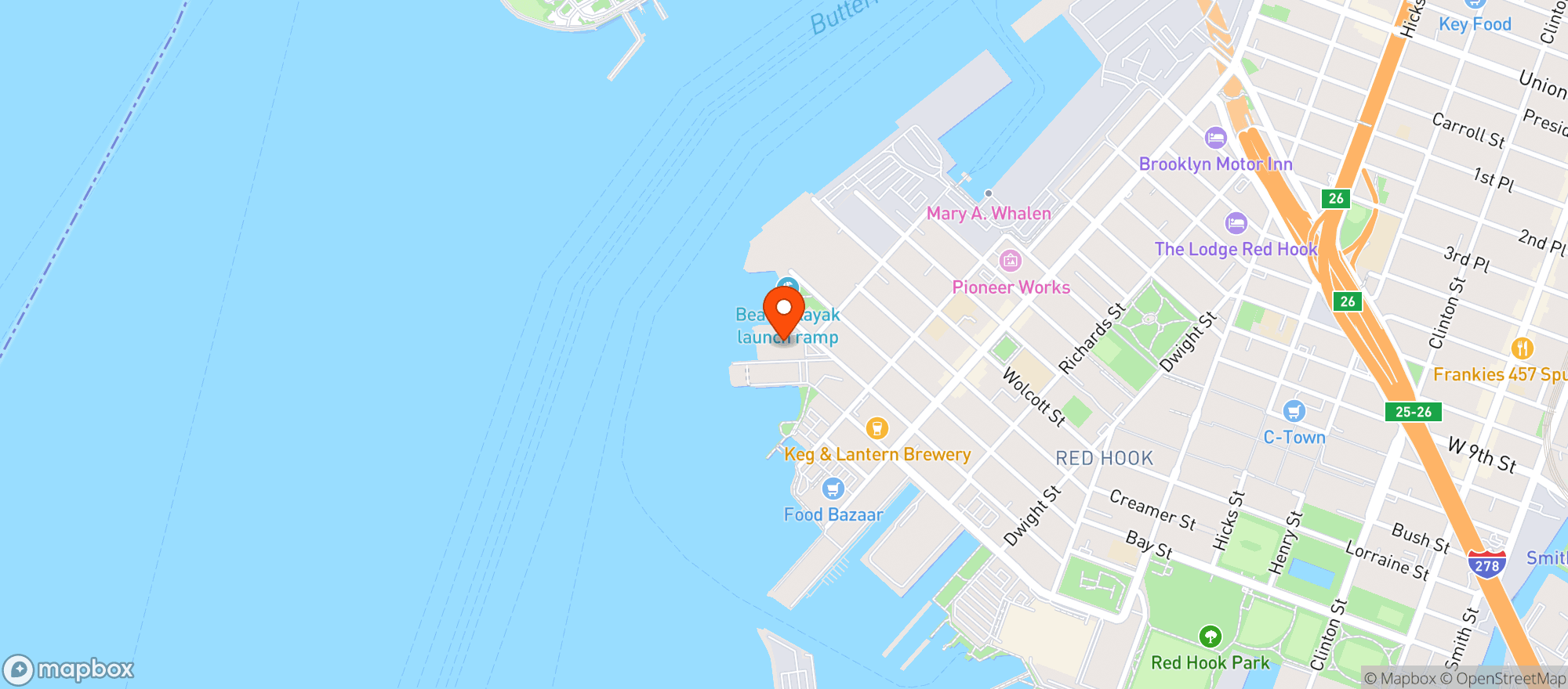 Map showing STRONG ROPE BREWERY