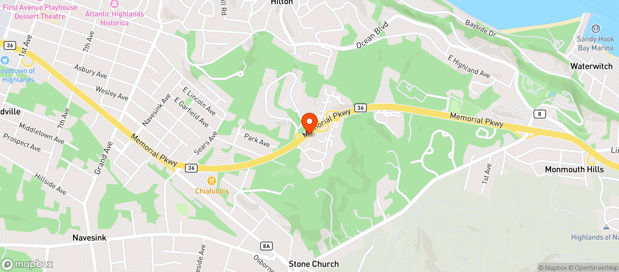 Map showing Gateway Bar & Liquors