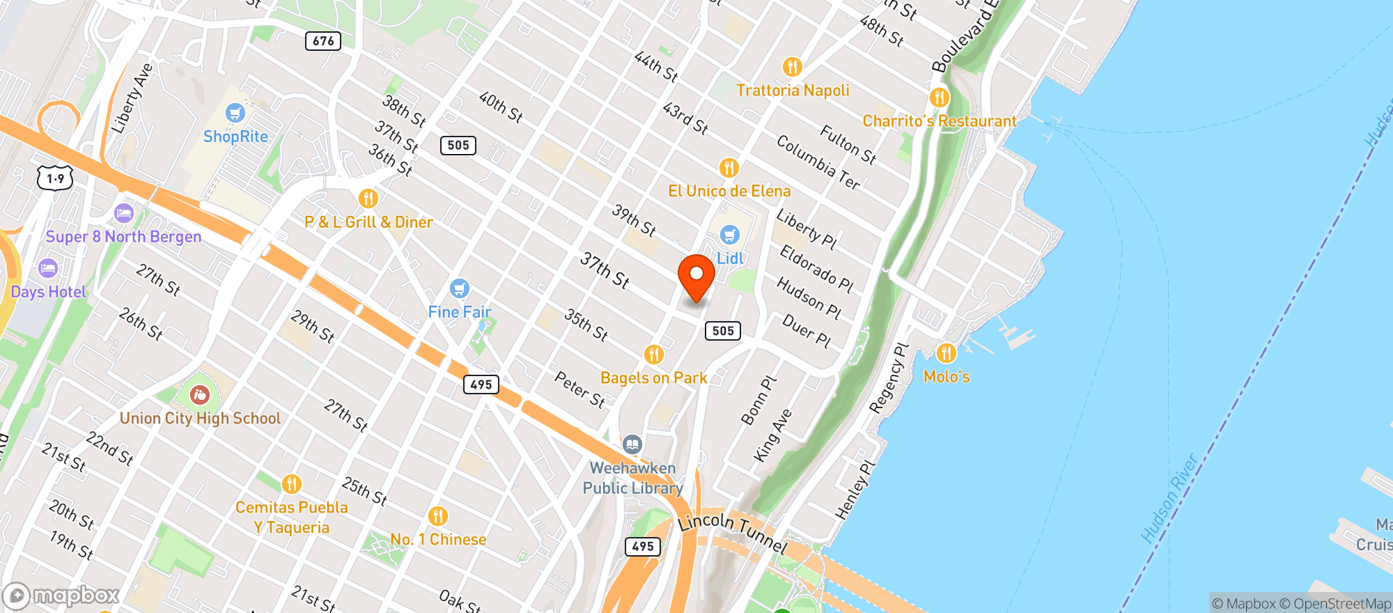 Map showing Heaven Liquors