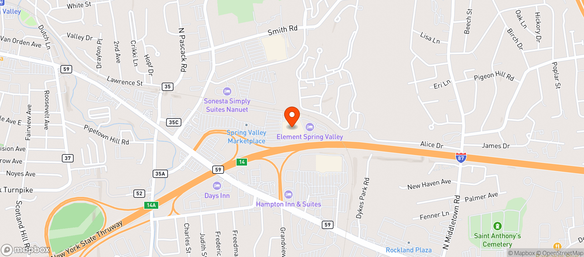 Map showing Target