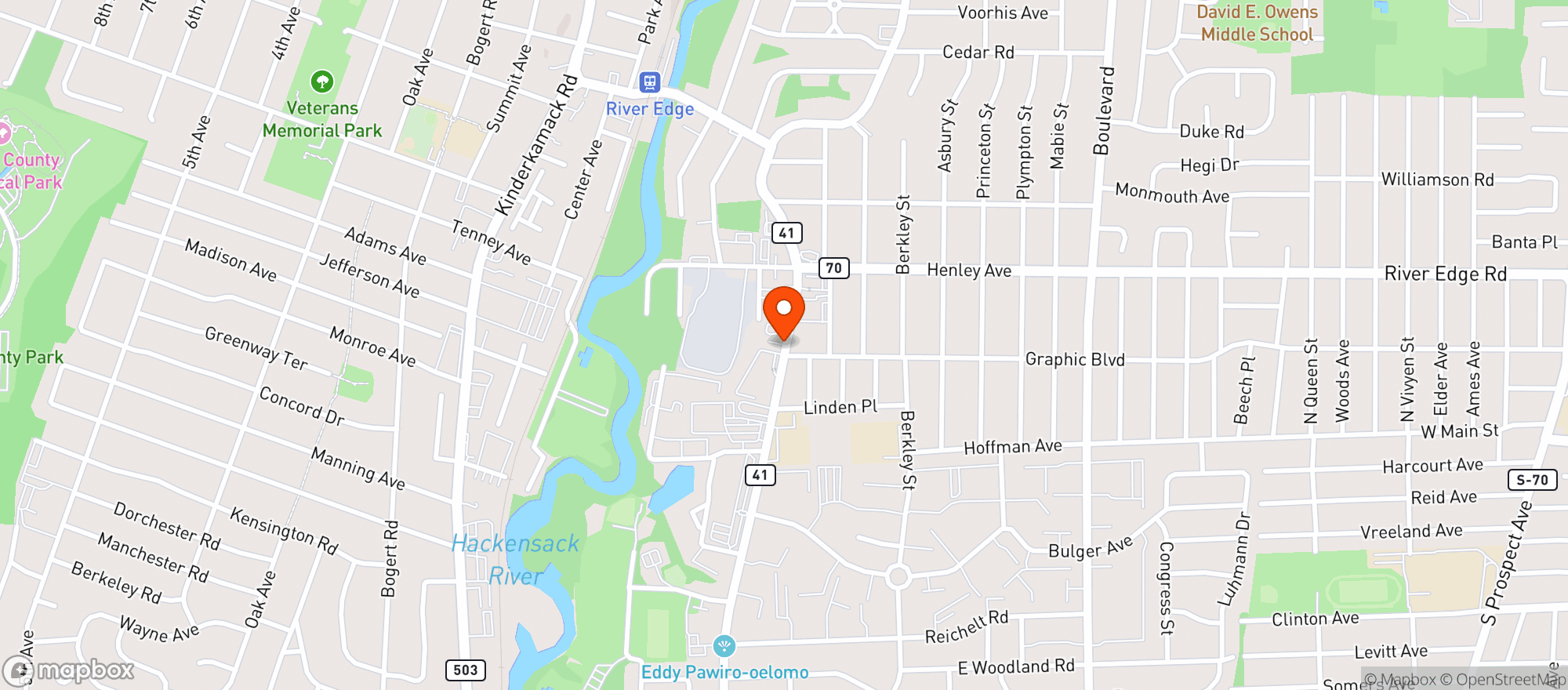 Map showing Joes Beer Wine & Spirits