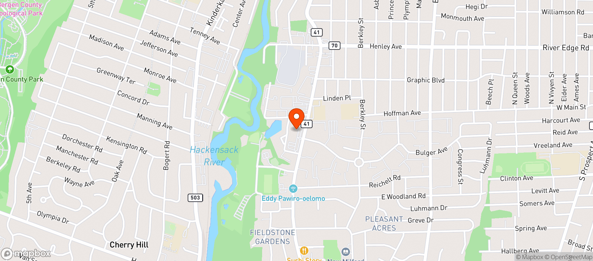 Map showing Barrel & Brew Bar & Liquo