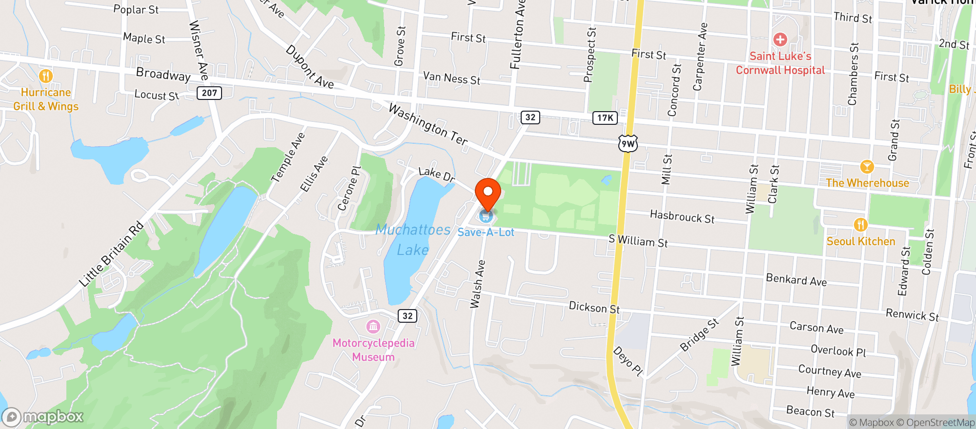 Map showing Save A Lot