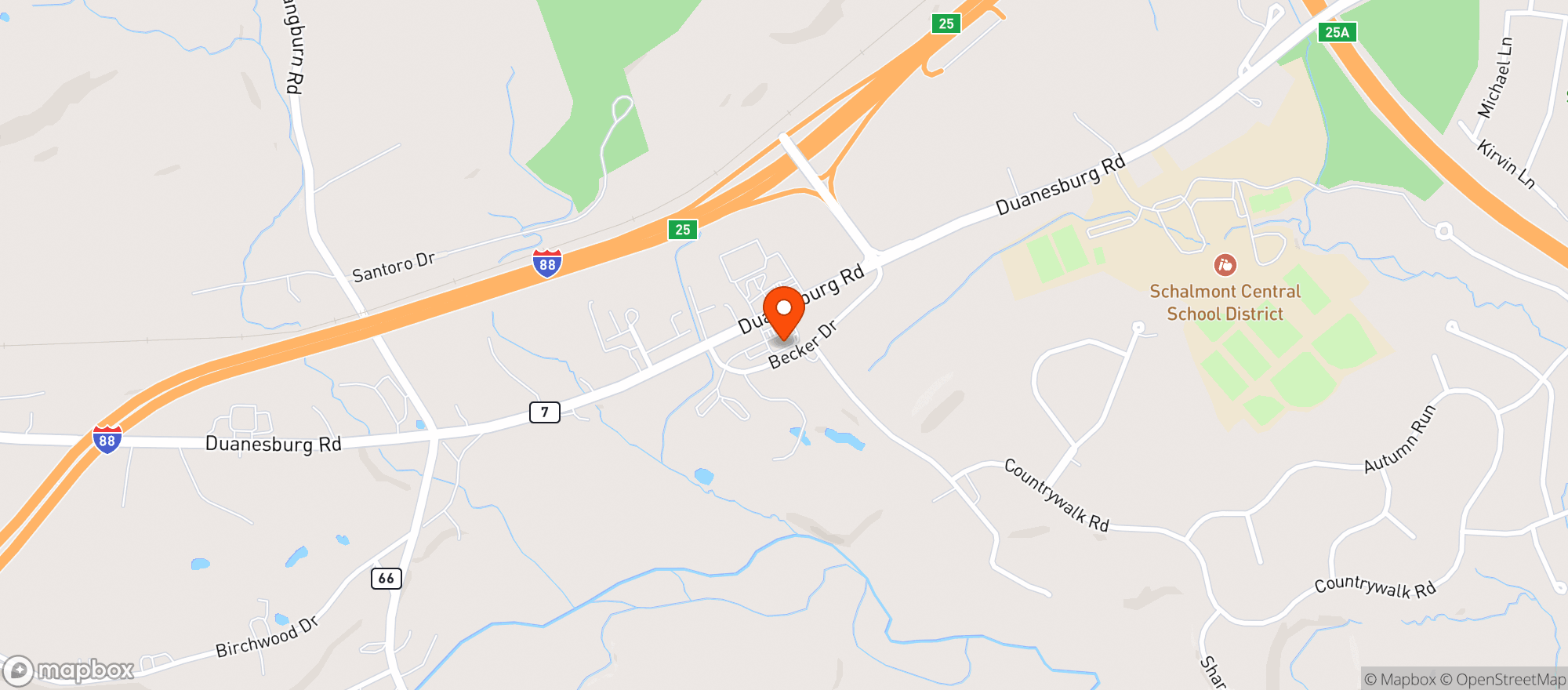 Map showing Bluestone Discount Wine & Liquor