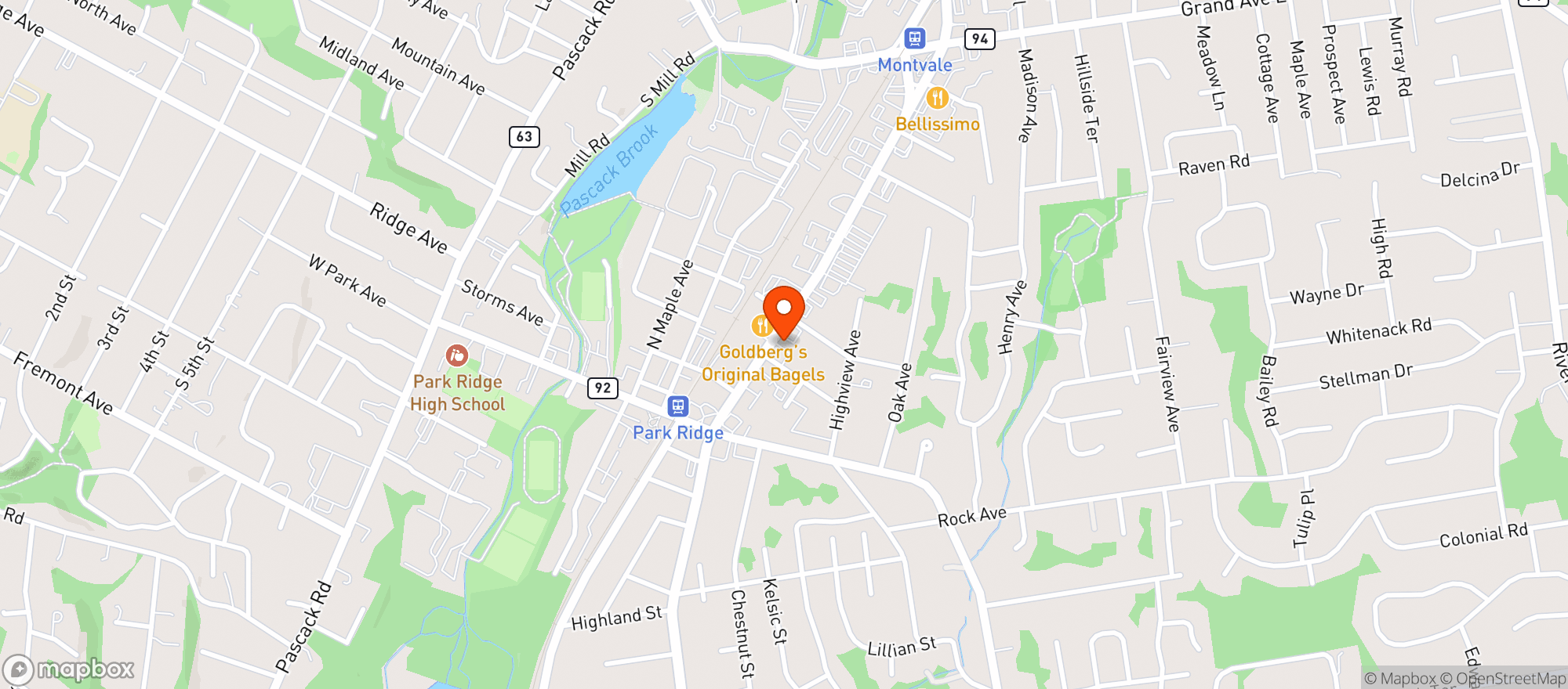 Map showing PARK STEAKHOUSE