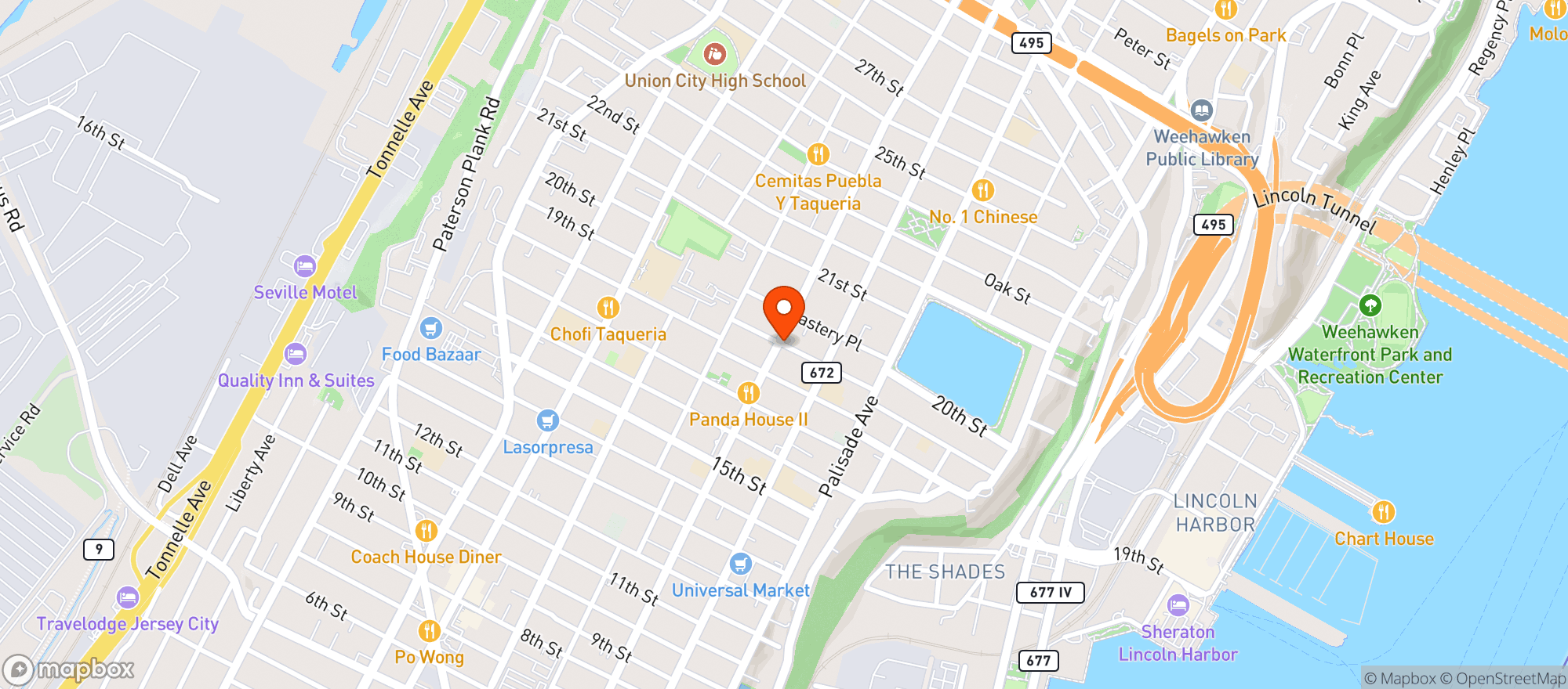 Map showing Tango Hookah