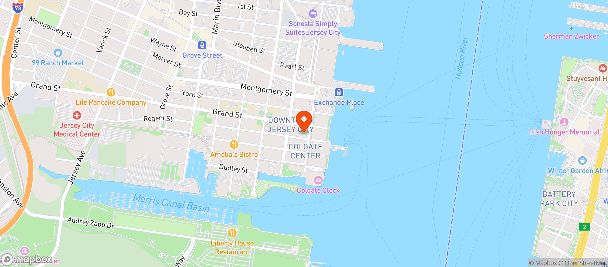 Map showing Soho Design