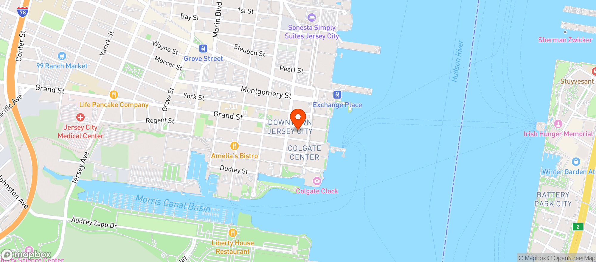 Map showing Greene Hook