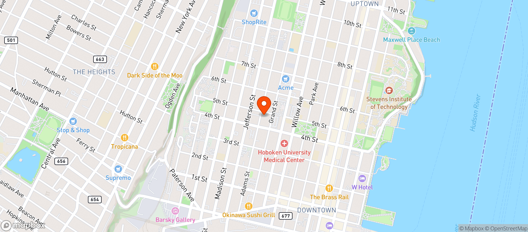 Map showing Augie S Spirit & Wines