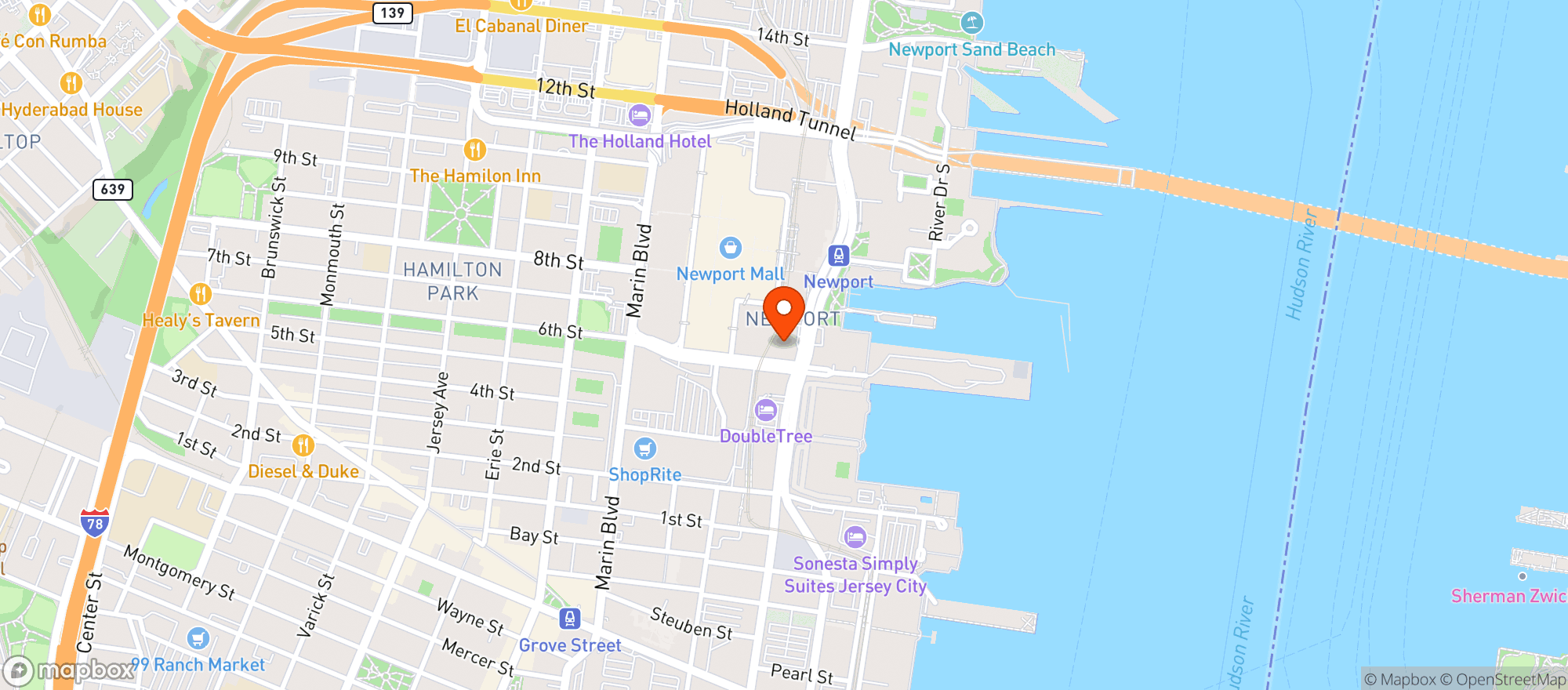 Map showing Westin Hotels & Resorts #ewrwj