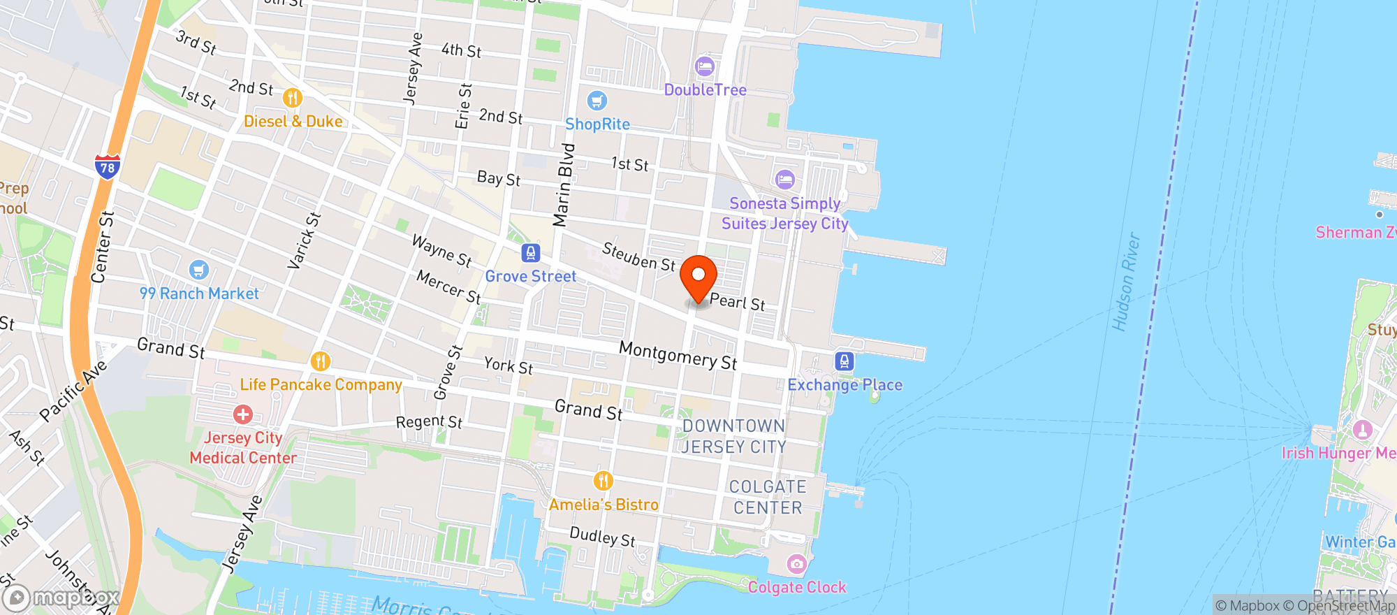 Map showing Whole Foods Market