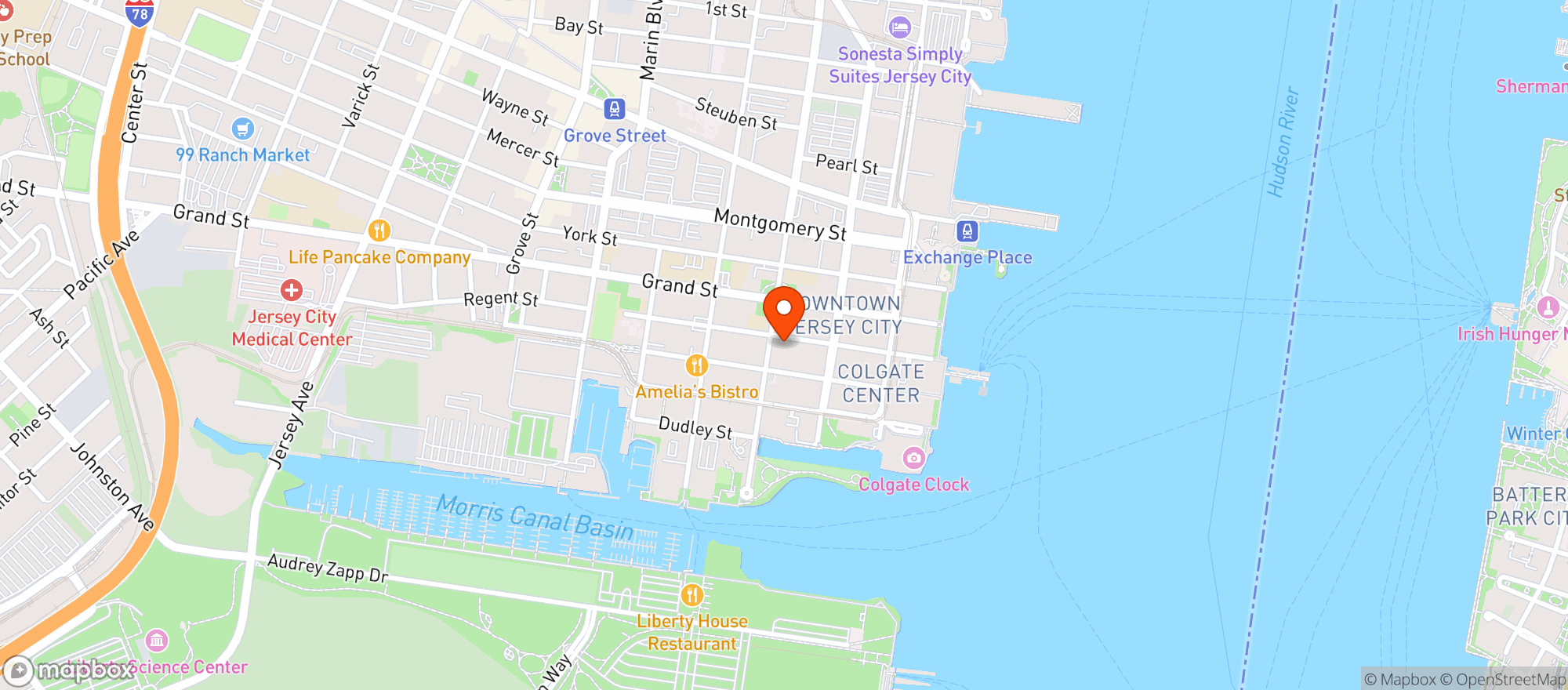 Map showing Satis Bistro