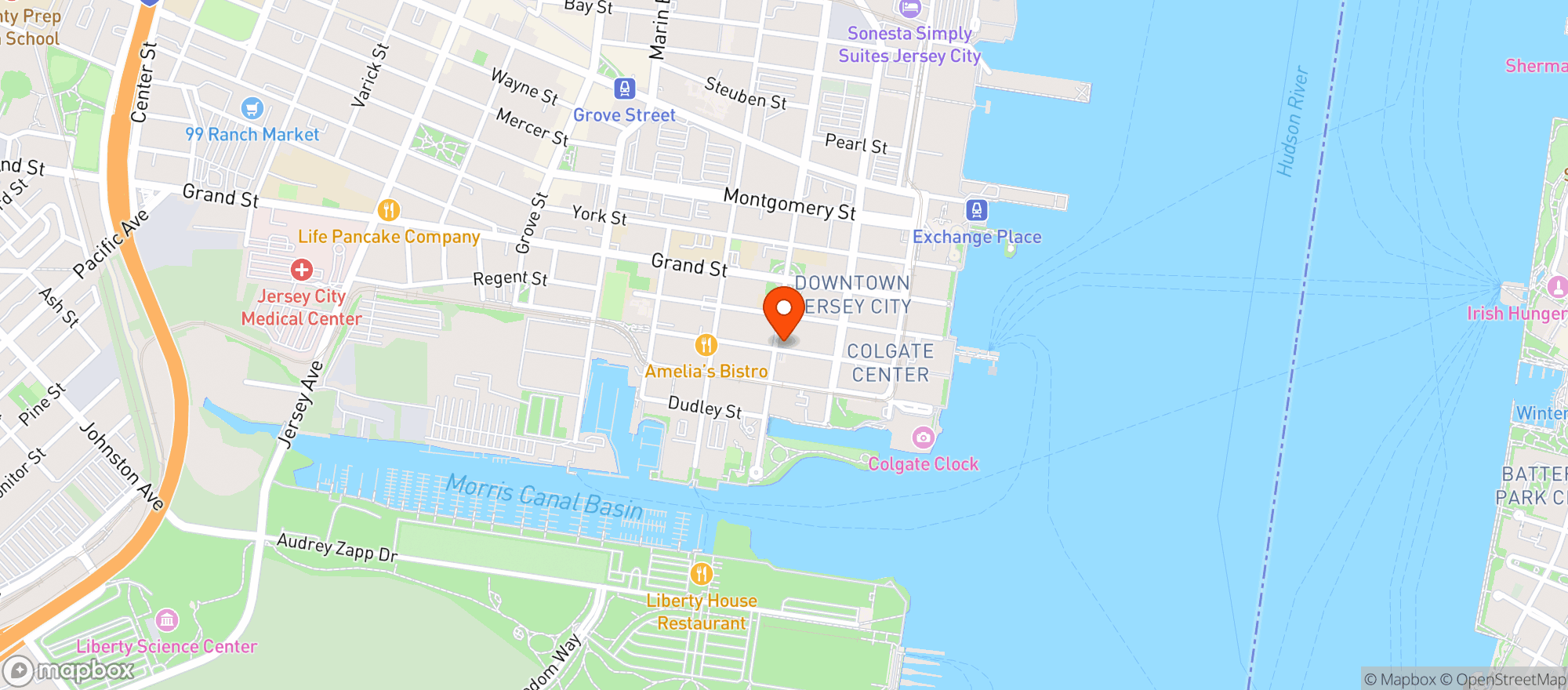 Map showing Liberty Wine & Deli