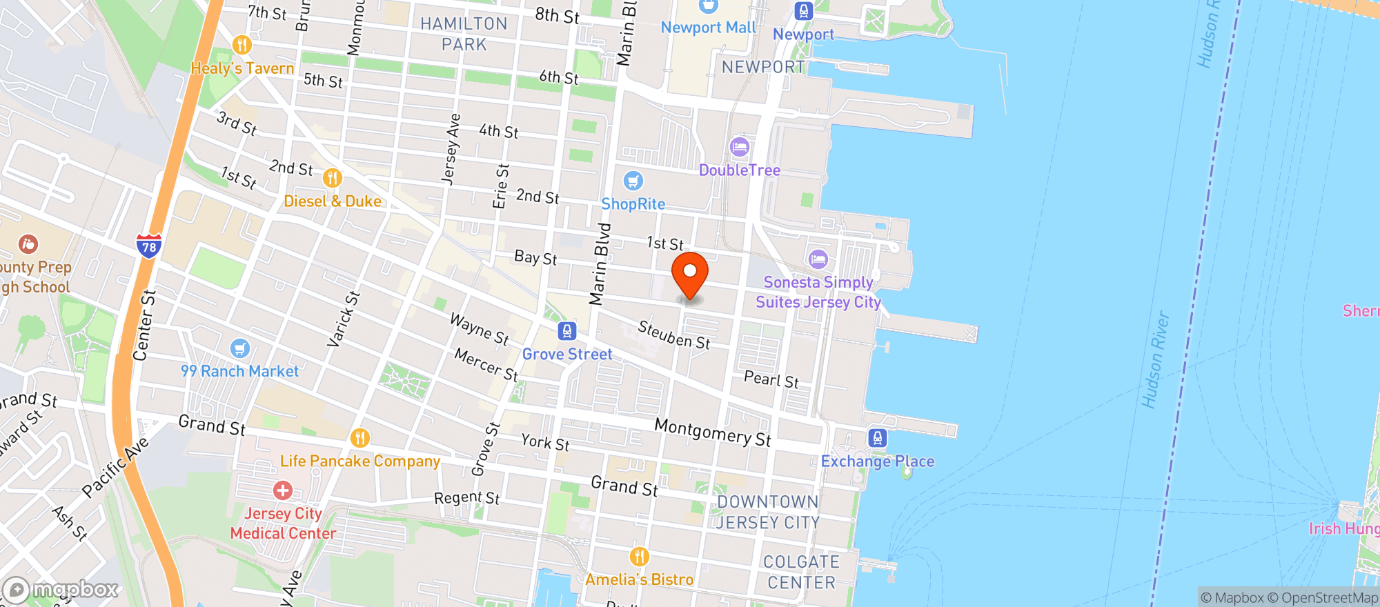 Map showing Cool Vines - Powerhouse