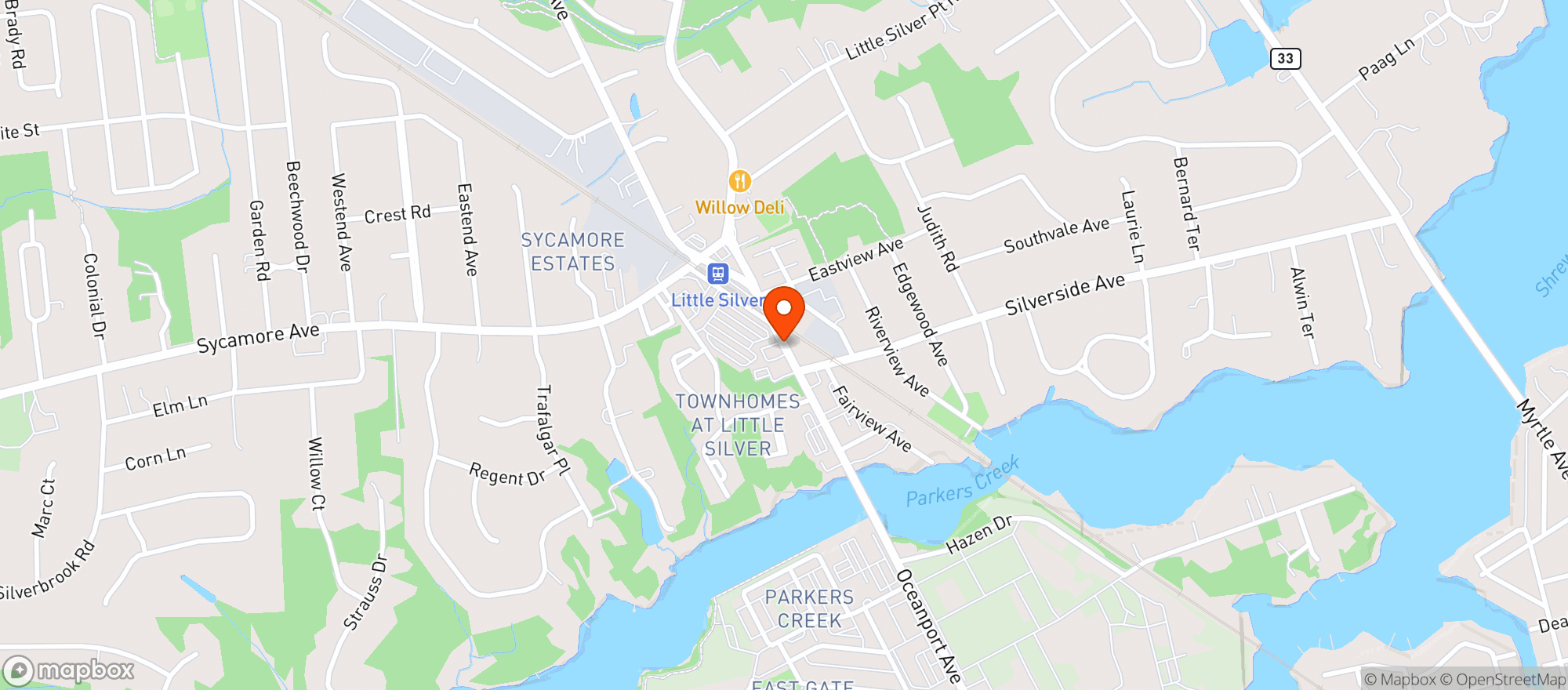 Map showing Locale