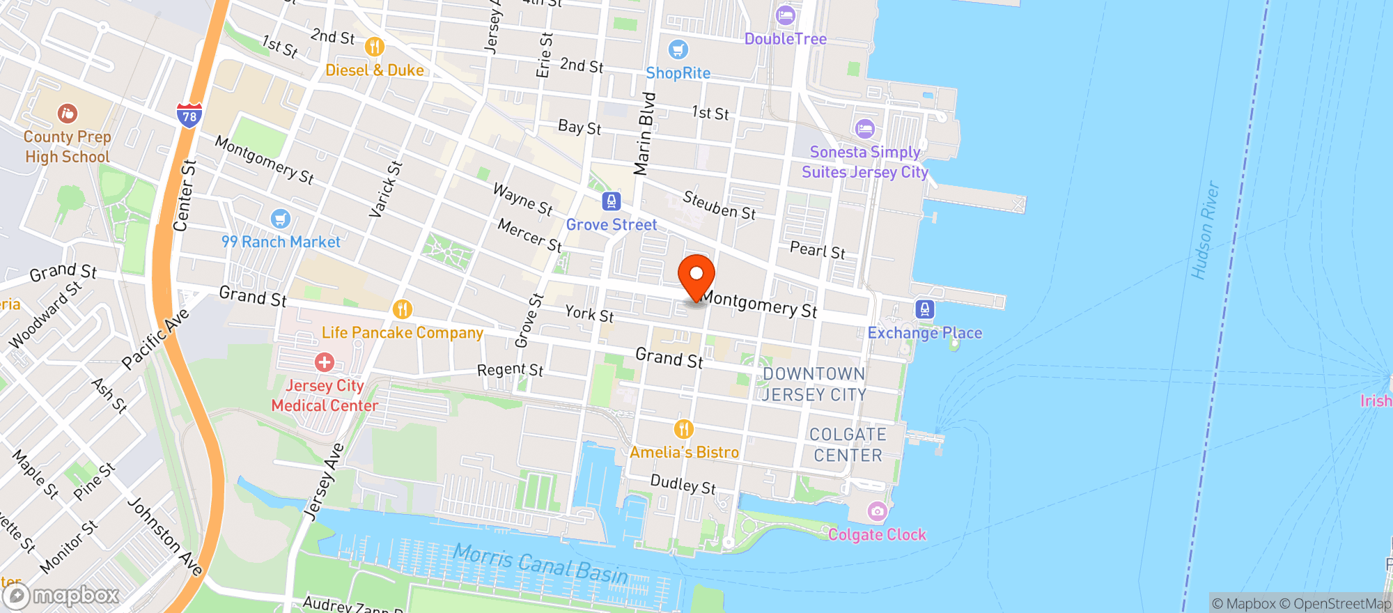 Map showing O Connell S Bar & Grill