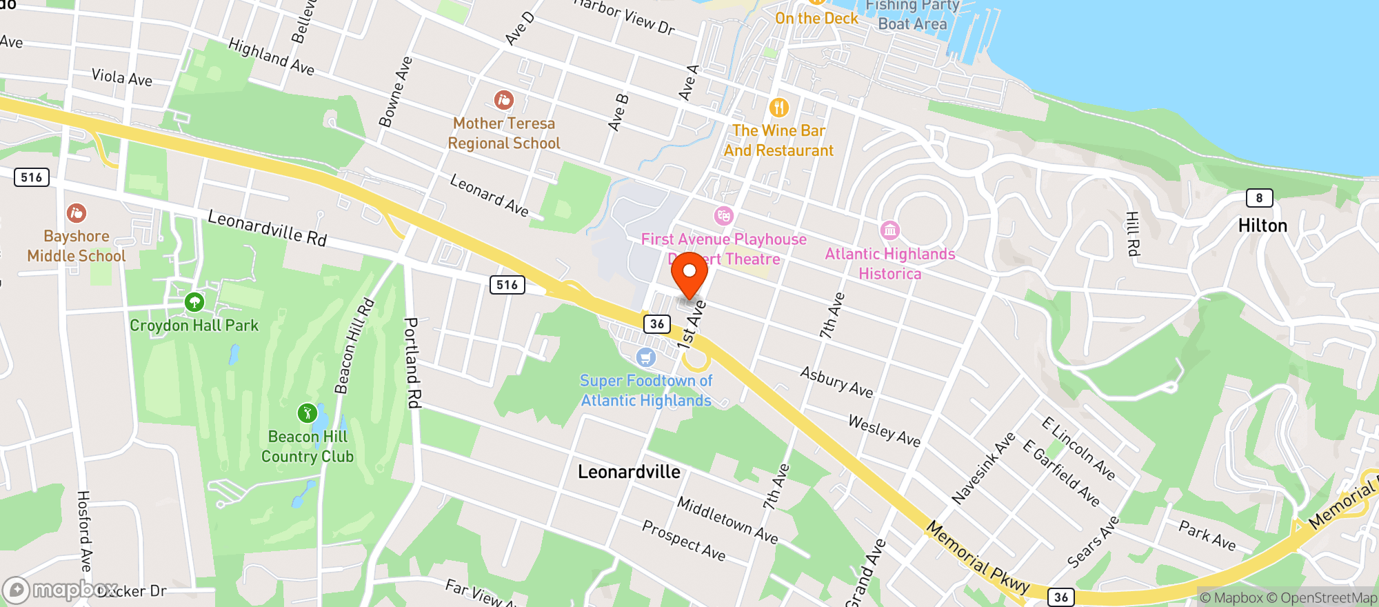 Map showing Royal Atlantic Wine & Spi