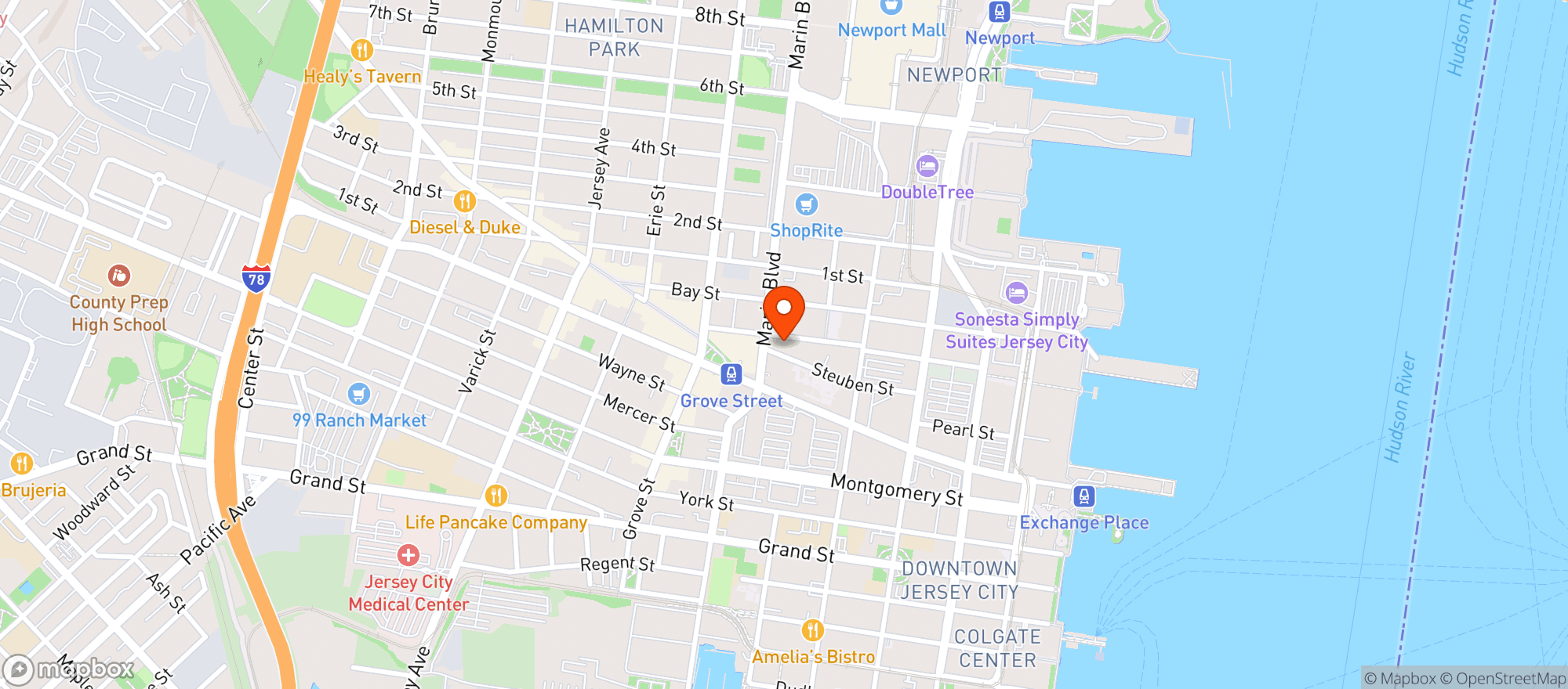 Map showing Canopy By Hilton