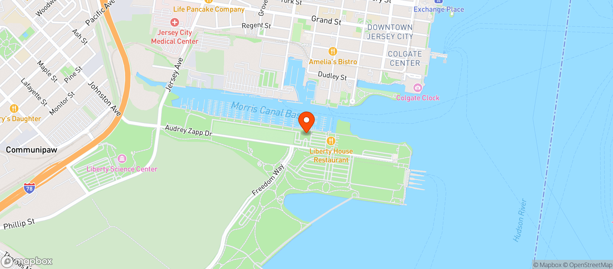 Map showing Maritime Park