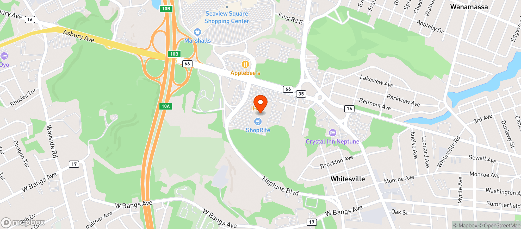 Map showing Shoprite Liquors