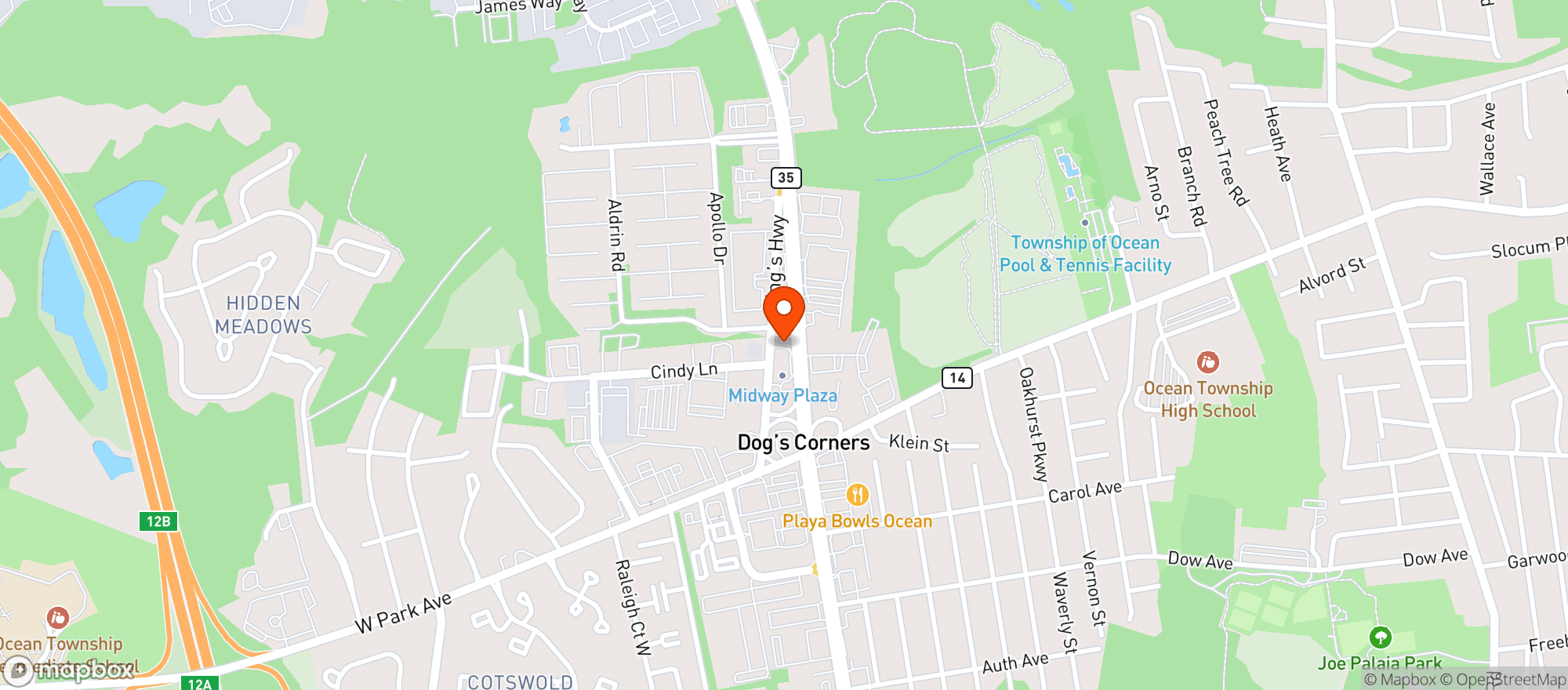 Map showing Save Rite Liquors