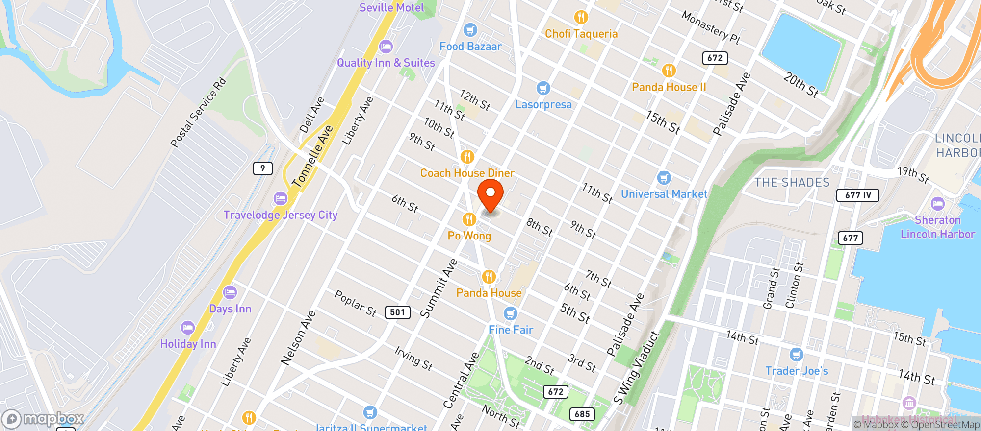 Map showing Union Liquor