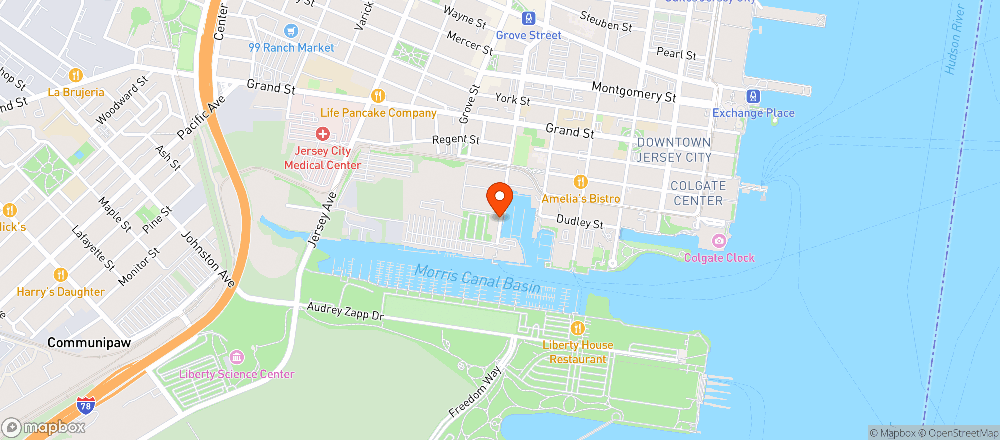 Map showing Surf City