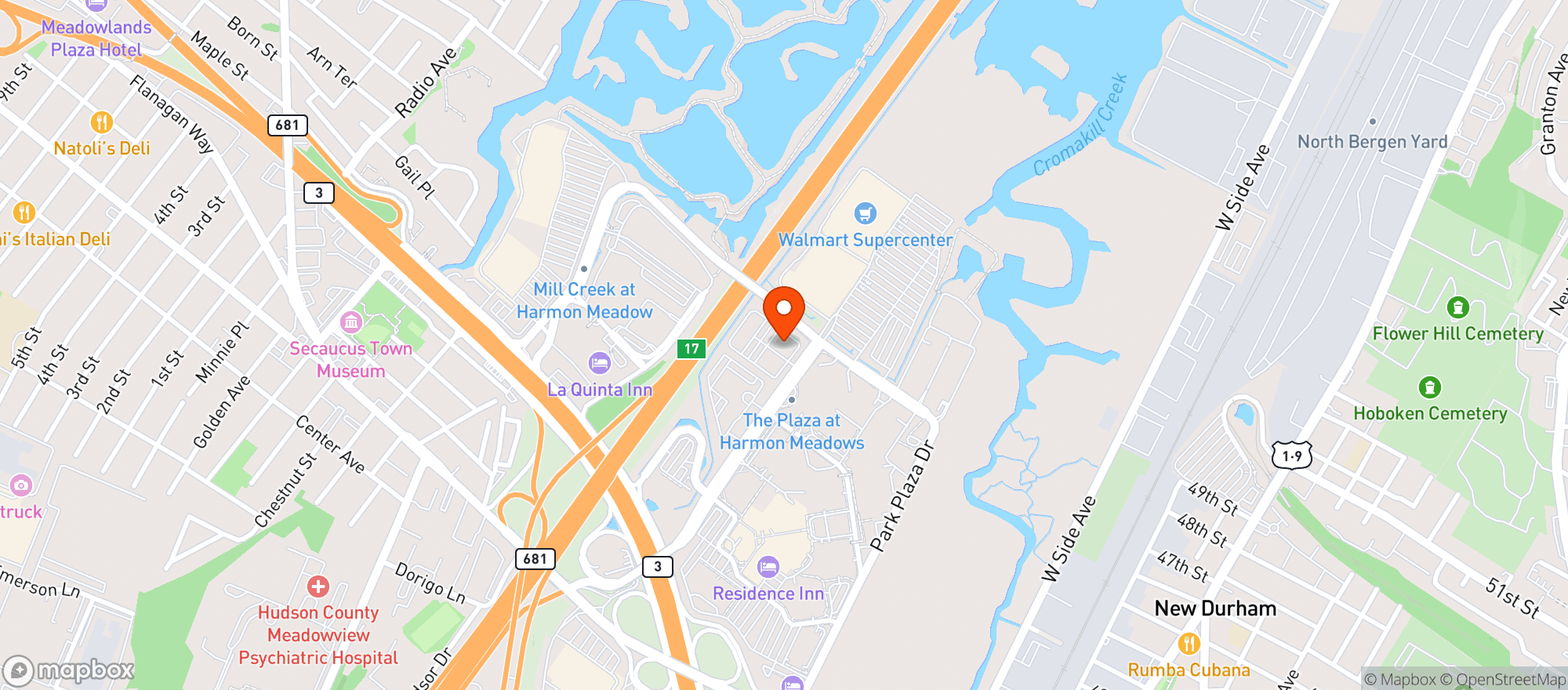 Map showing Buffalo Wild Wings Gril #471