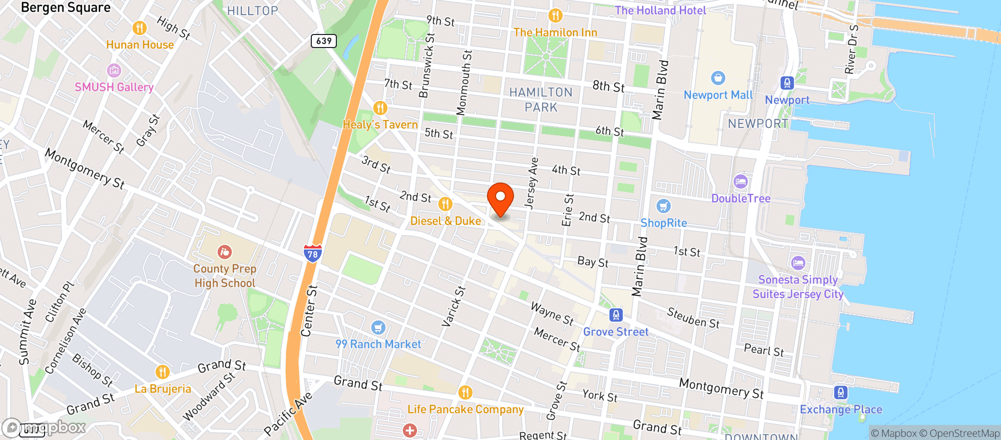 Map showing Sushi By Bou