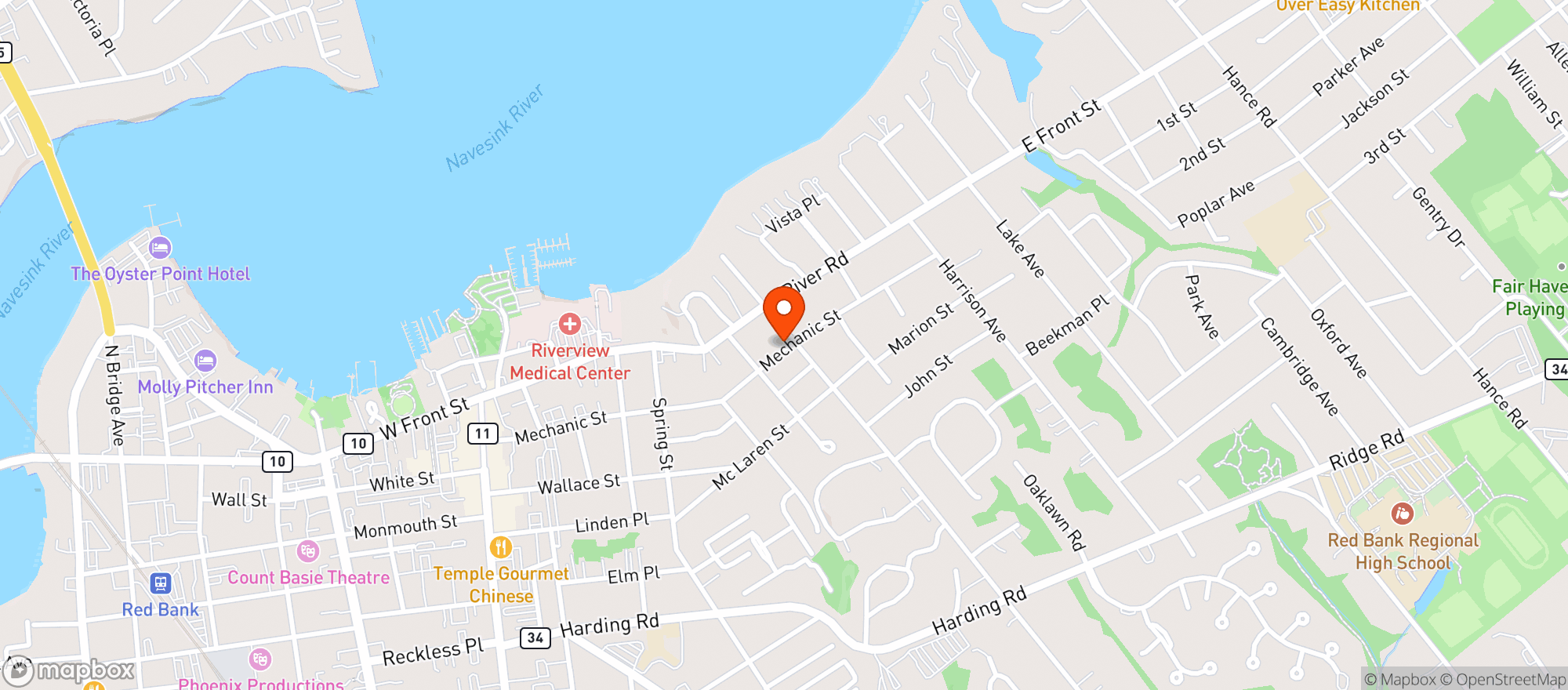 Map showing Ferruccis Gourmet Foods