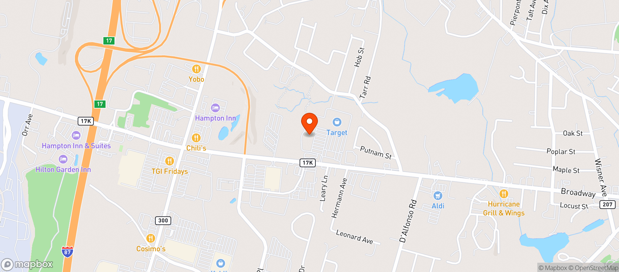 Map showing Payless Wine & Liquor