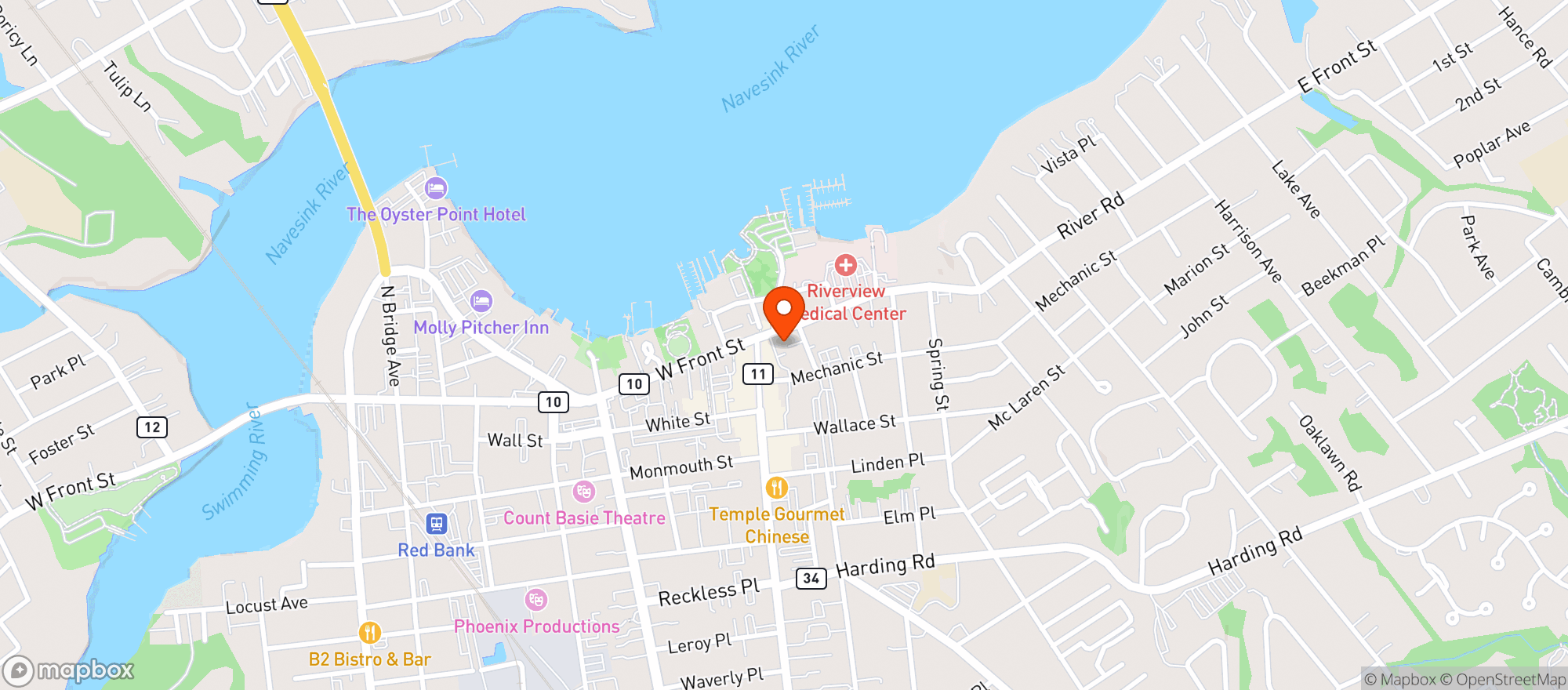 Map showing Globe Hotel Co Inc